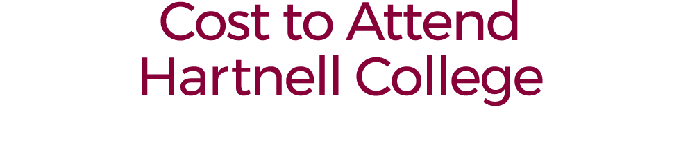 Cost to Attend Hartnell College 