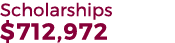 Scholarships $712,972