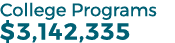 College Programs $3,142,335